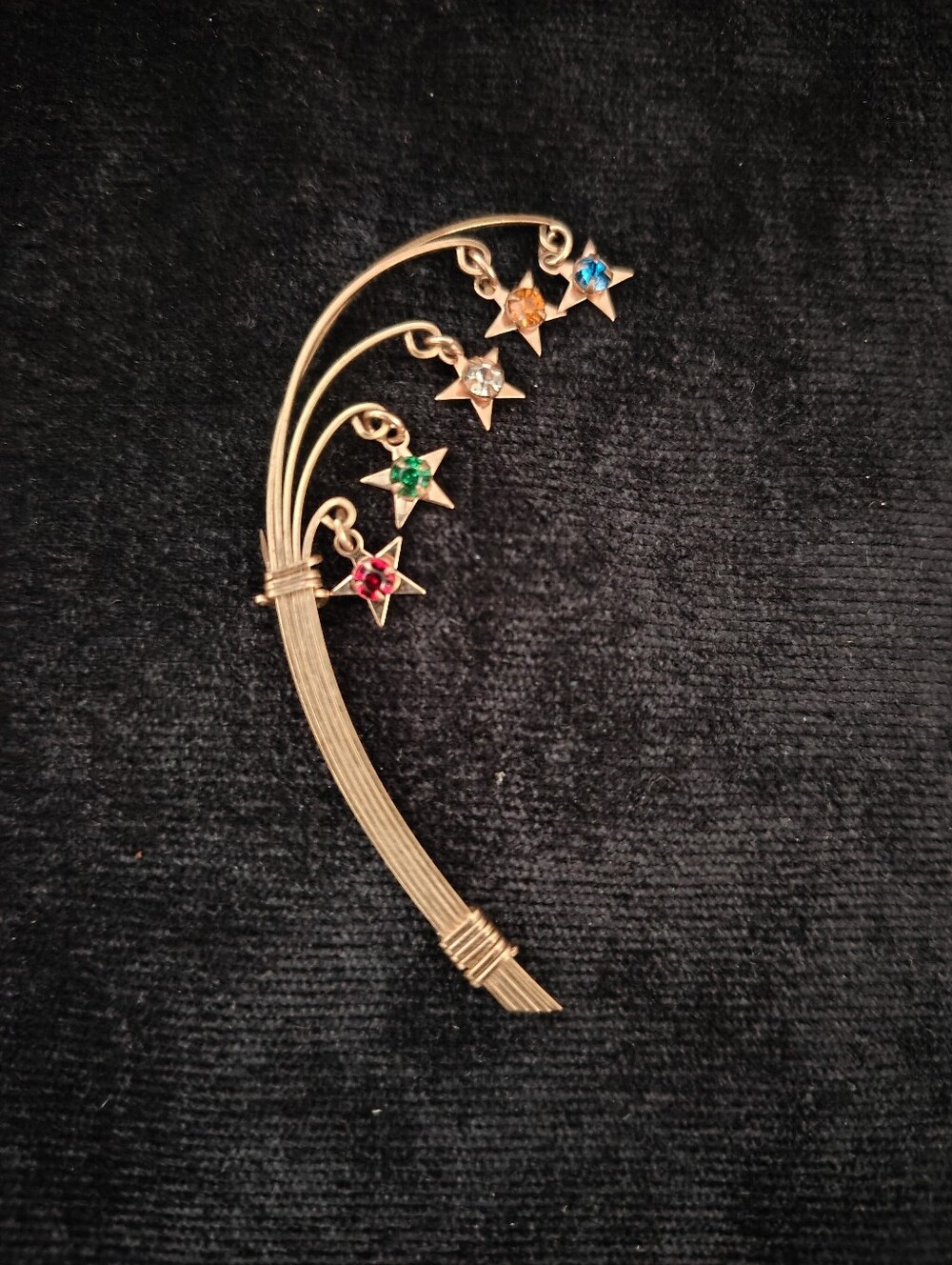 Art Deco Shooting Star Brooch.